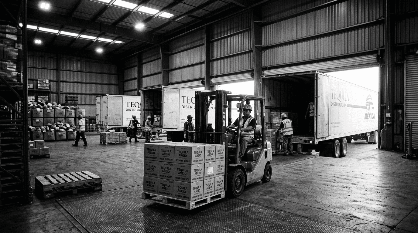 Centro de distribución y operación logística de tequila