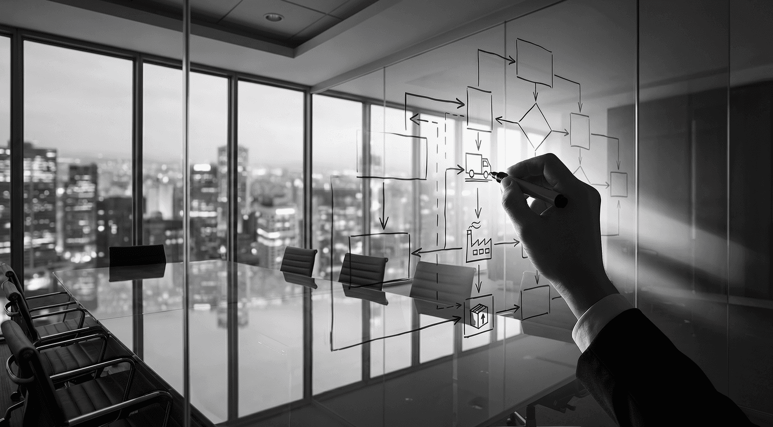 Equipo de consultoría diseñando estrategia logística — EDRO Solutions pilar Diseño